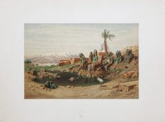 Lithographie ancienne de Karnak