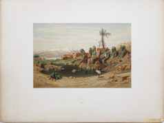 Lithographie ancienne de Karnak