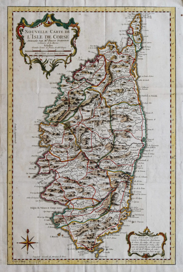 Carte ancienne de la Corse