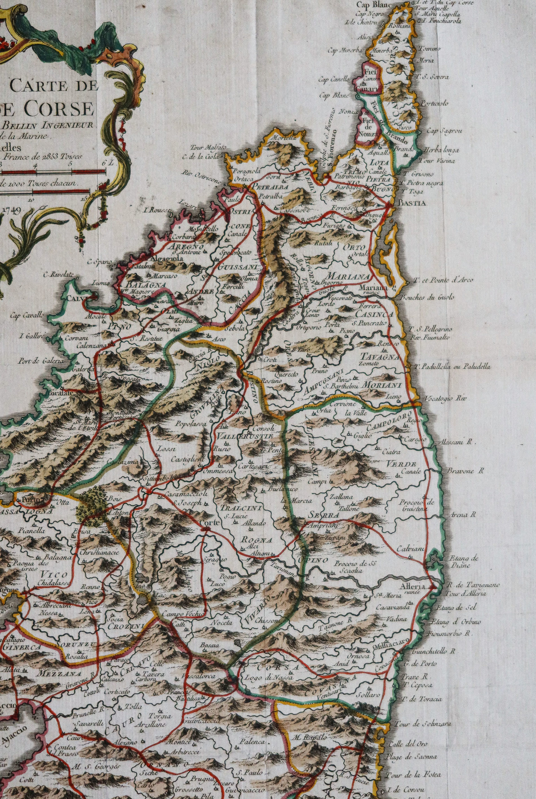 Carte ancienne de la Corse