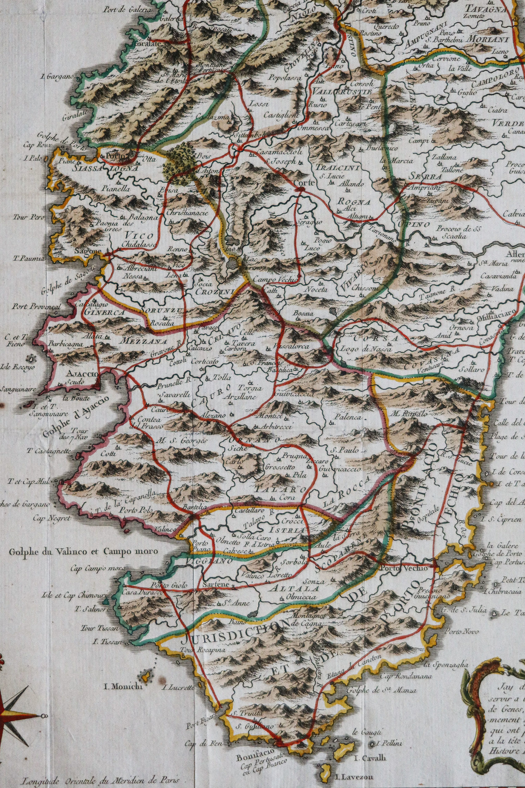 Carte ancienne de la Corse