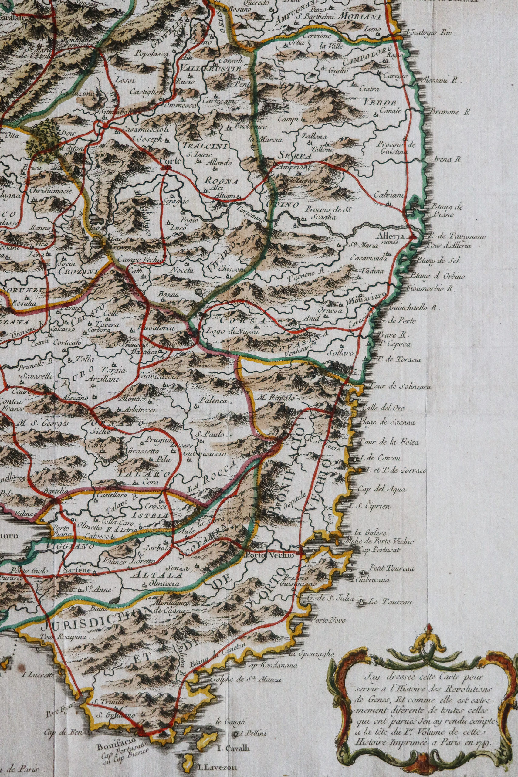 Carte ancienne de la Corse