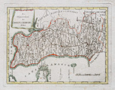 Carte géographique ancienne de la Manche
