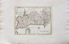 Carte géographique ancienne de la Manche