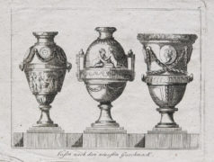 Gravure ancienne - Vases