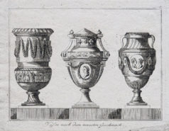 Gravure ancienne - Vases