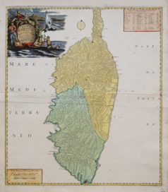Carte ancienne de Corse
