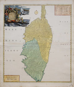 Carte ancienne de Corse