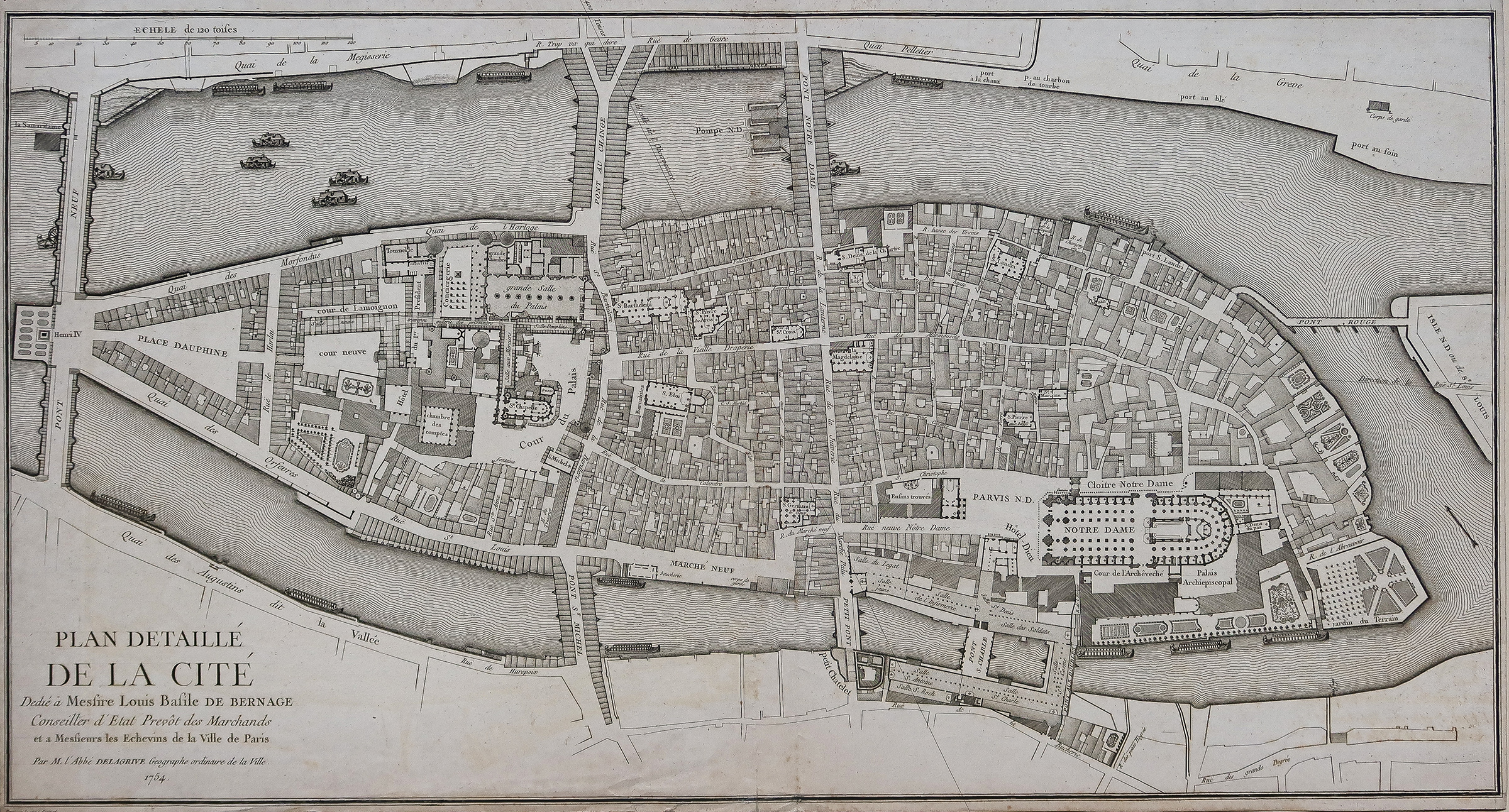 Plan ancien de la cité de Paris