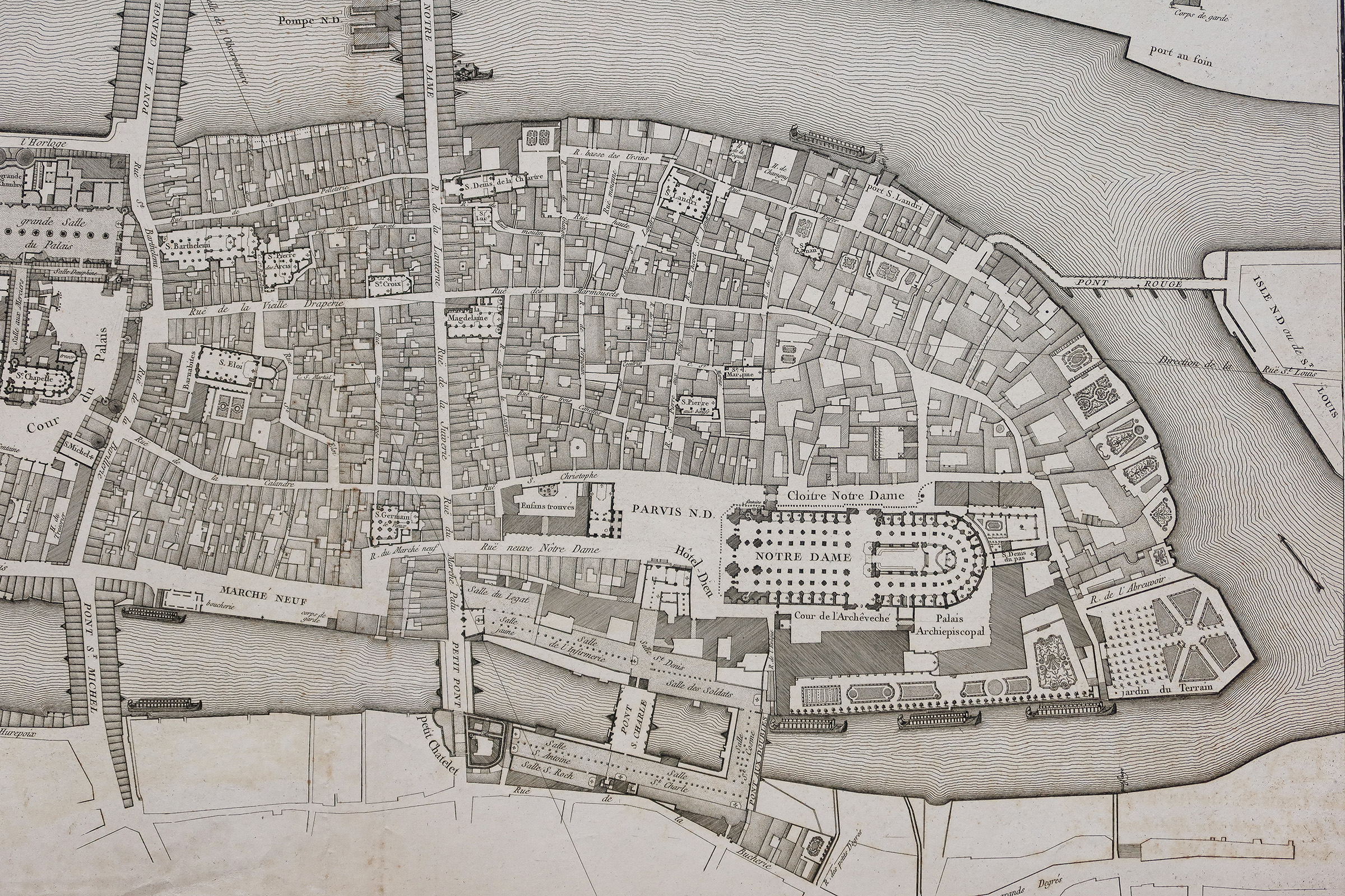 Plan ancien de la cité de Paris