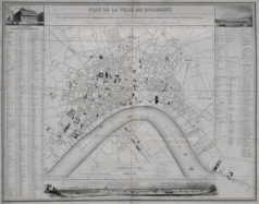 Plan ancien de Bordeaux