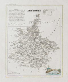 Carte ancienne des Ardennes