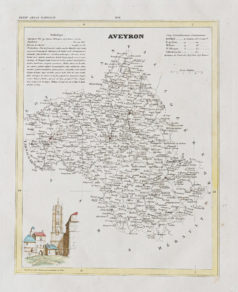 Carte ancienne de l'Aveyron