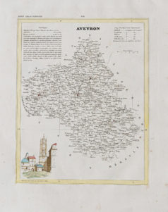 Carte ancienne de l'Aveyron