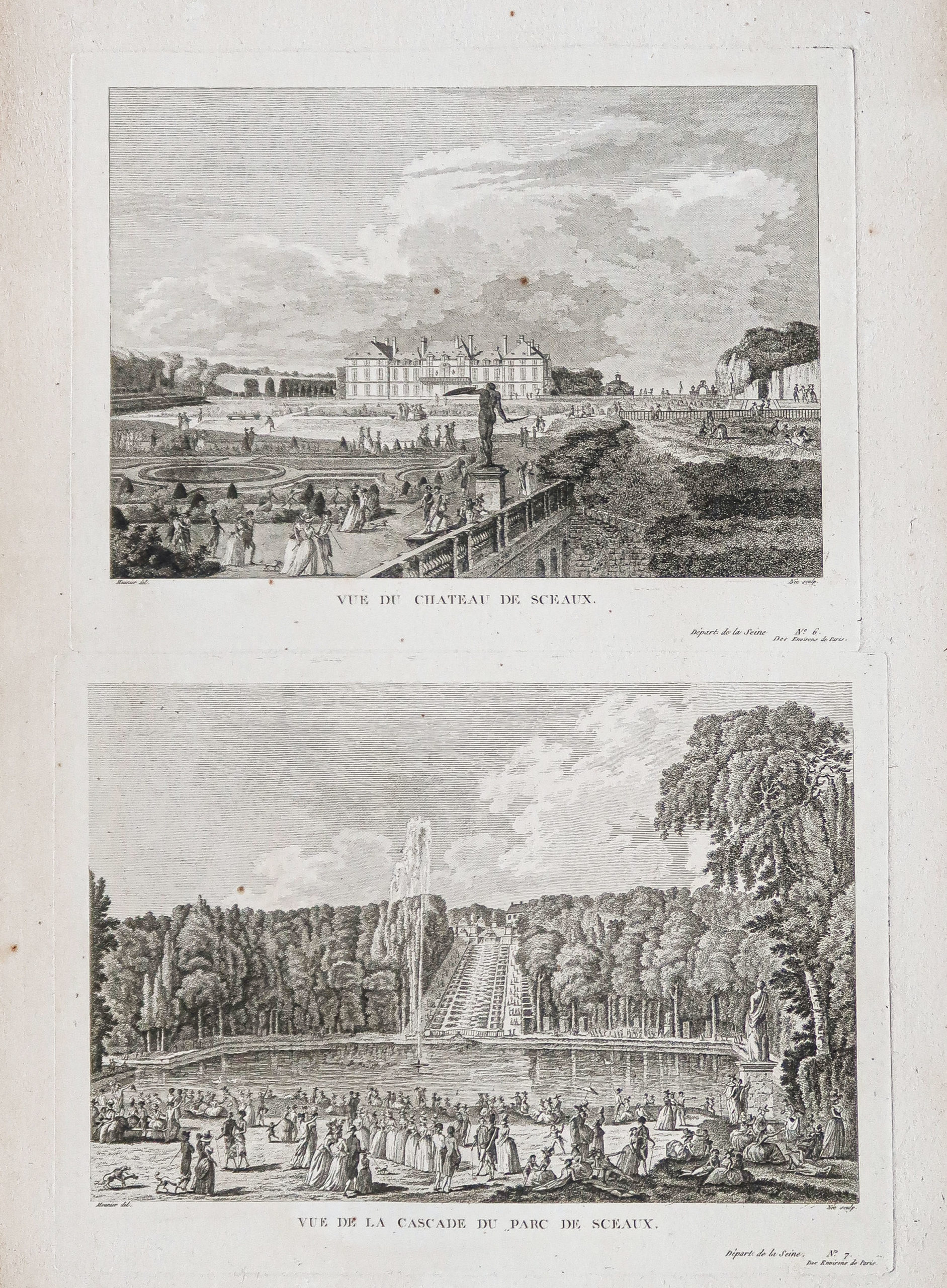 Gravure ancienne de Sceaux