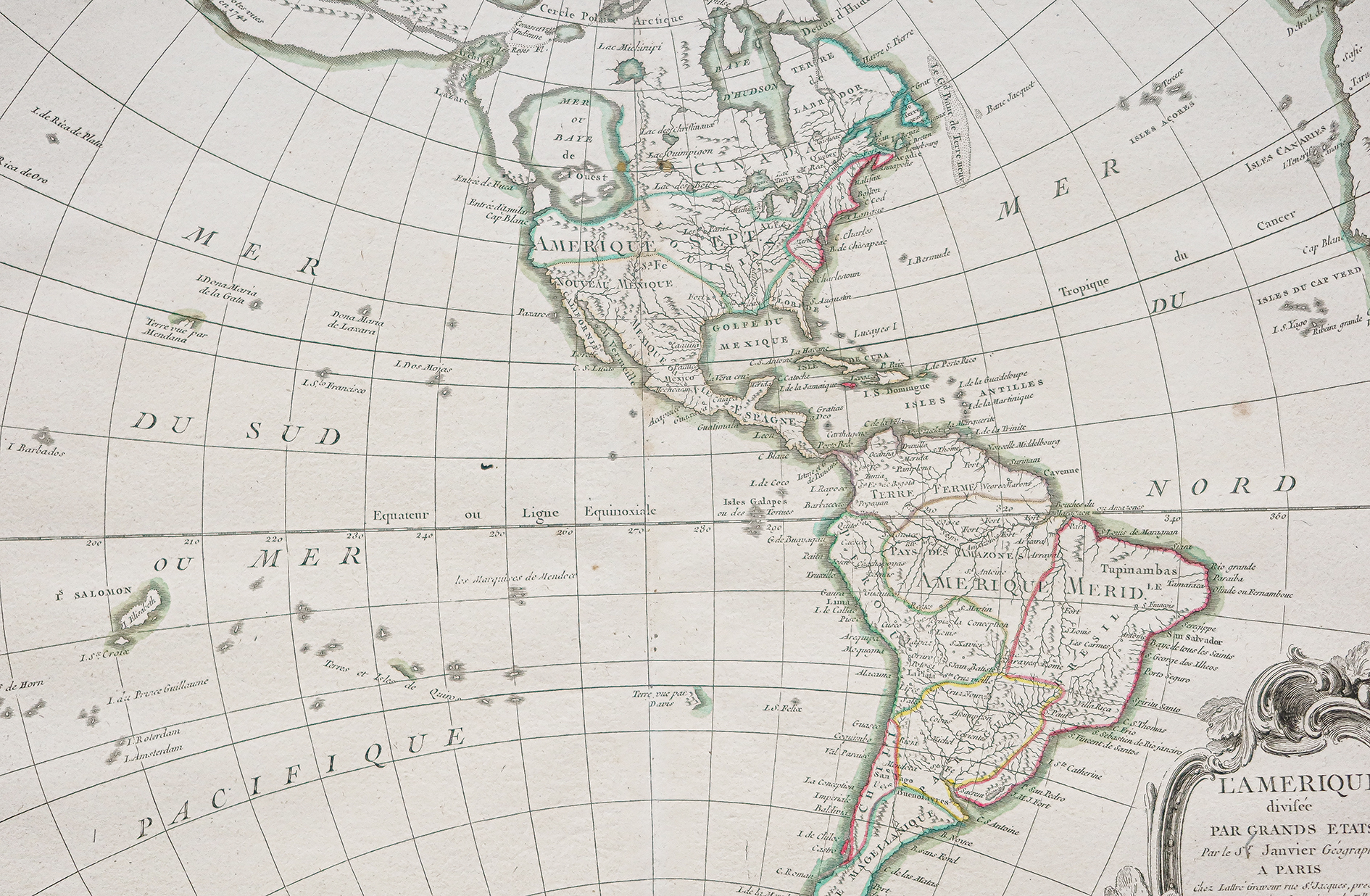 Carte ancienne de l’Amérique