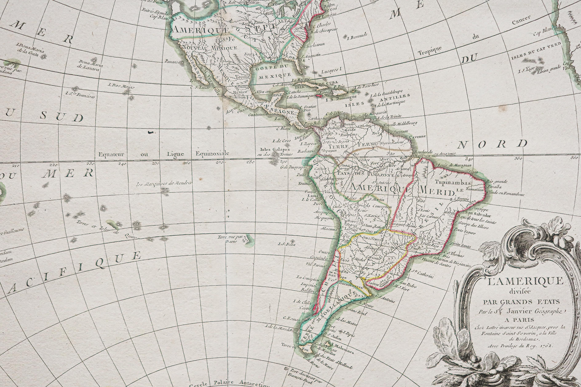 Carte ancienne de l’Amérique