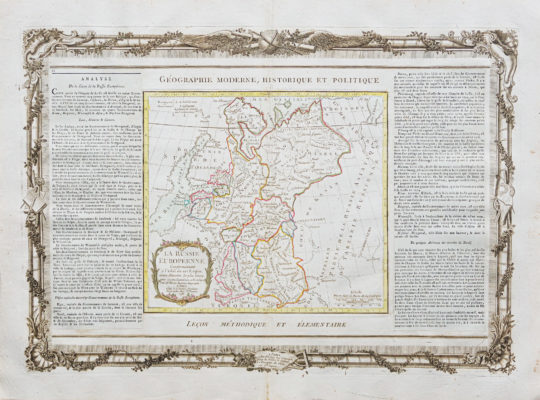 Carte ancienne de Russie - Europe de l’Est