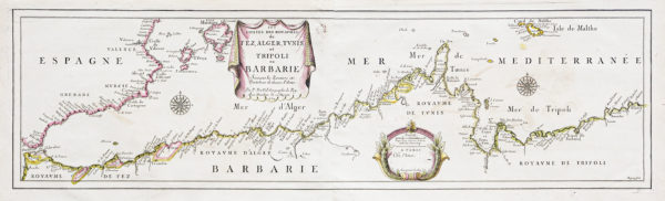 Carte ancienne de l’Afrique du Nord