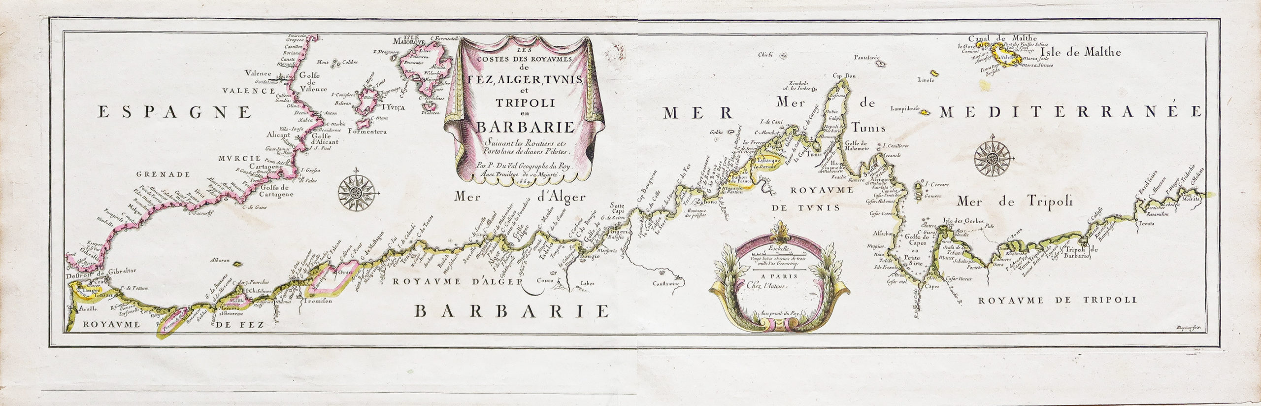 Carte ancienne de l’Afrique du Nord