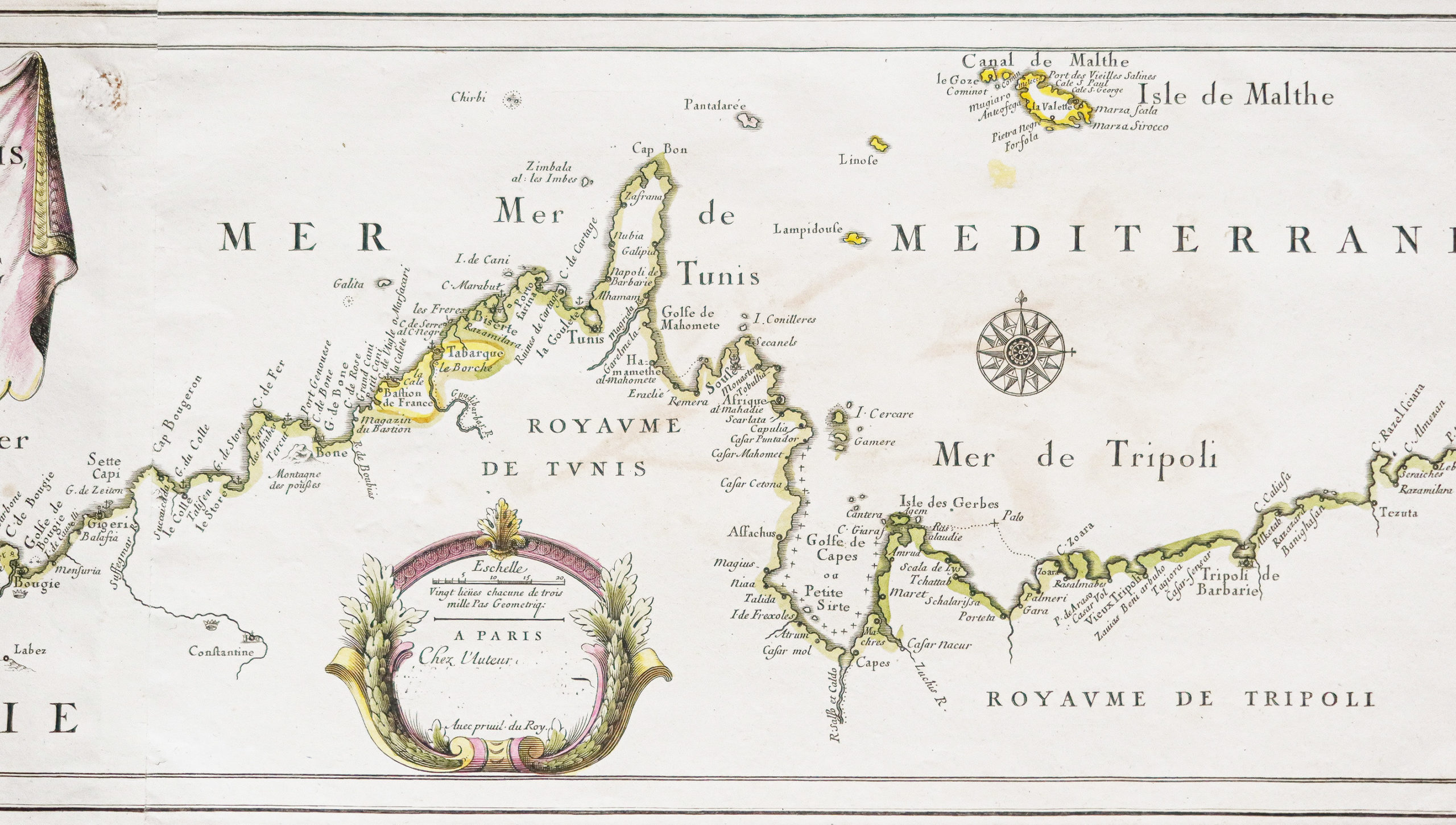 Carte ancienne de l’Afrique du Nord