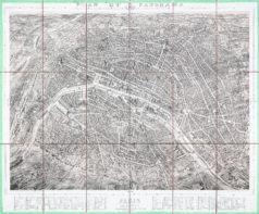 Plan et panorama de Paris ancien