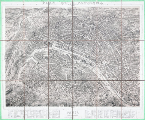 Plan et panorama de Paris ancien
