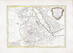 Carte ancienne de la Nubie - Mer Rouge