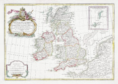 Carte ancienne de l’Angleterre - Ecosse - Irlande
