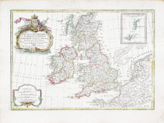 Carte ancienne de l’Angleterre - Ecosse - Irlande