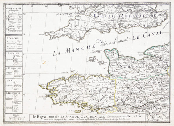 Carte ancienne de la Manche