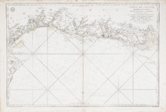 Carte marine ancienne de Normandie