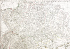 Carte ancienne de la Pologne - Russie - Ukraine