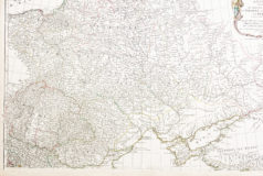 Carte ancienne de la Pologne - Russie - Ukraine