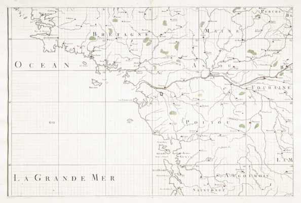 Carte marine ancienne du pays Nantais