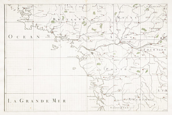 Carte marine ancienne du pays Nantais
