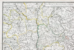 Carte ancienne de la vallée du Rhône