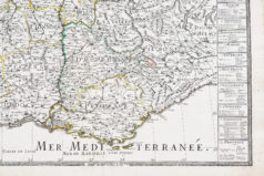 Carte ancienne de la vallée du Rhône