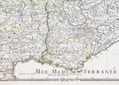 Carte ancienne de la vallée du Rhône