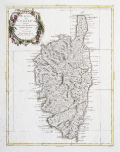 Carte ancienne de la Corse