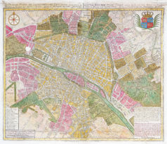 Plan ancien de Paris et ses faubourgs