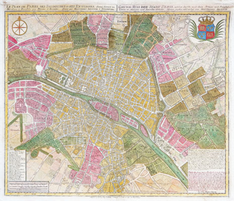 Plan ancien de Paris et ses faubourgs