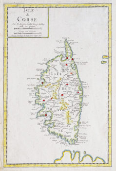 Carte ancienne de la Corse
