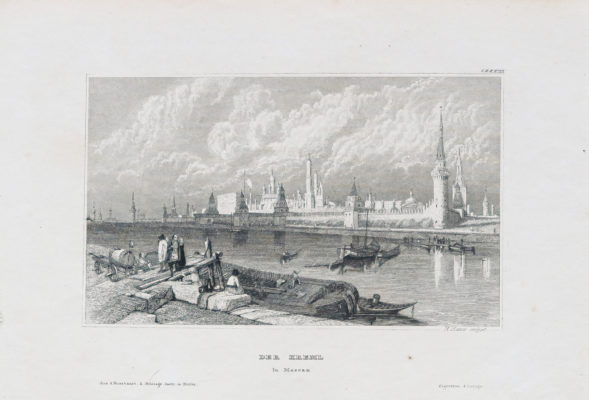 Gravure ancienne du Kremlin