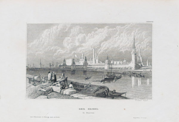 Gravure ancienne du Kremlin