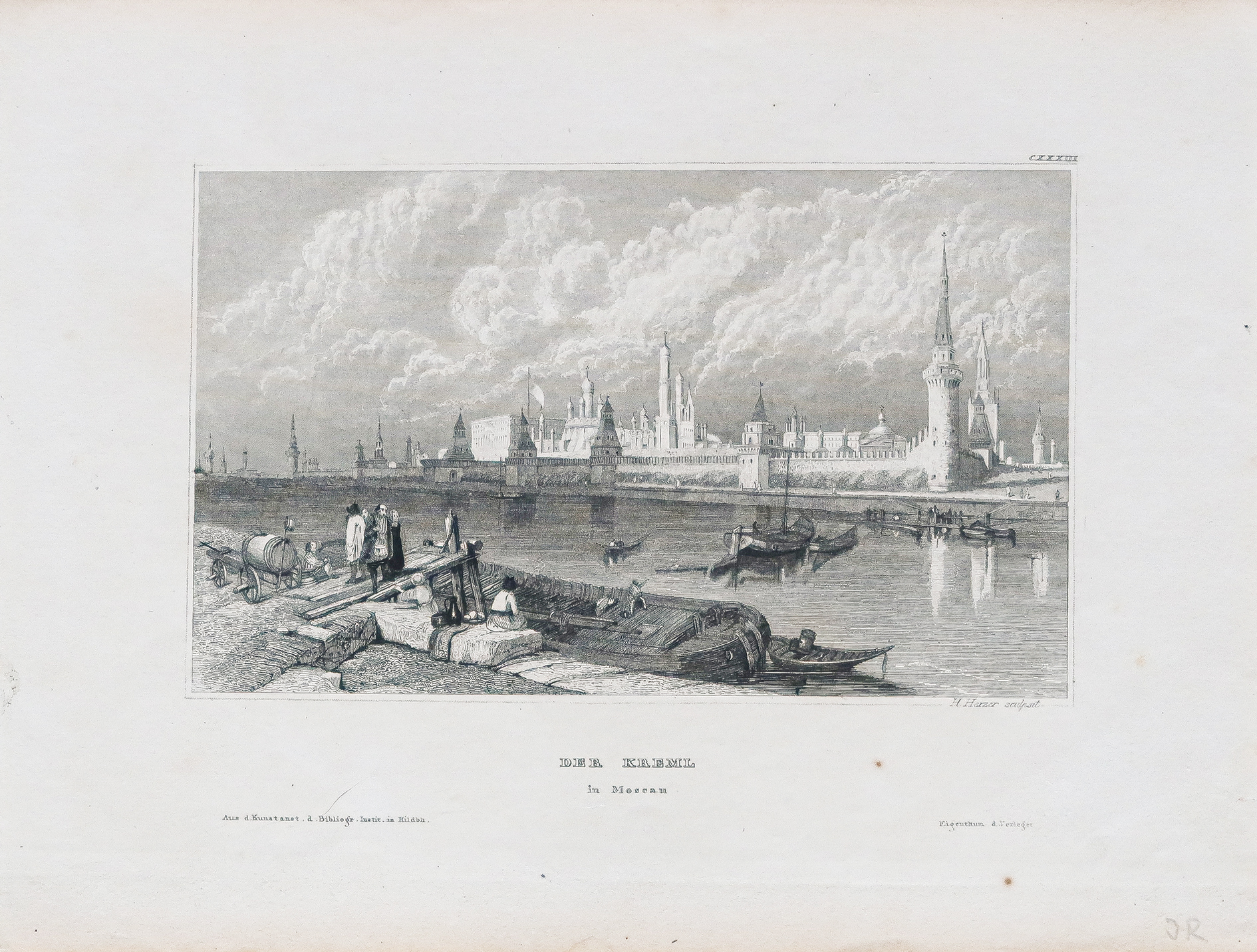 Gravure ancienne du Kremlin