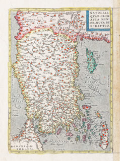 Carte géographique ancienne - Anatolie - Turquie