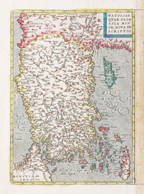 Carte géographique ancienne - Anatolie - Turquie