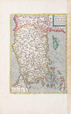 Carte géographique ancienne - Anatolie - Turquie