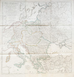 Carte ancienne du théâtre des Guerres